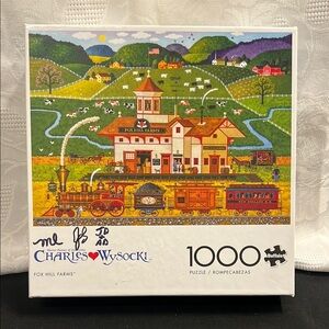 Charles Wysocki Fox Hill Farms Buffalo Games 1000 pc Jigsaw Puzzle SALE🔴3/$25!